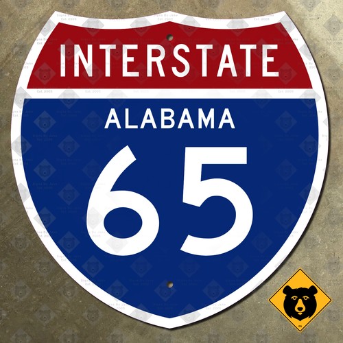 Alabama interstate route - alabama, 65